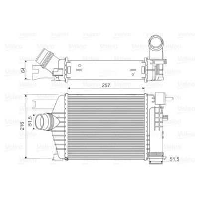 14461-1381R Intercooler Assy Dla Renault Captur Clio IVV Duster 1.5 DCI 2013